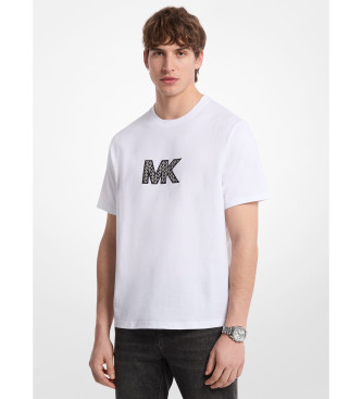 Michael Kors Para Hombre. CT552LN1V2 Camiseta GráFica Blanco (L), Casual, AlgodóN, Manga Corta-image