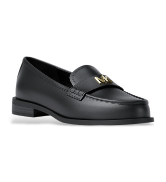 Michael Kors para hombre. 40F5LXFP1L Mocasines de piel Loafer Lex negro (42), Plano, Ninguno, Casual