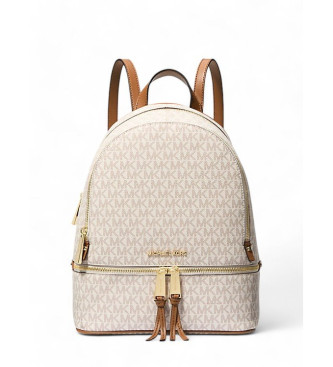 Michael Kors para mujer. 30S7GEZB1B Mochila Rhea mediana beige (OSFA), Casual, Sintético