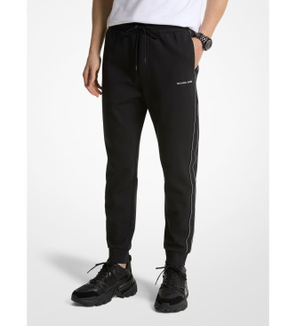 Michael Kors Para Hombre. CT4524J5MF PantalóN Jogger Mezcla Con Rayas Negro (M), Casual, AlgodóN-image