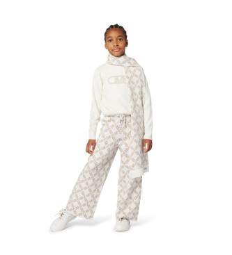 Michael Kors Para Menina. R30452 CalçAs De Tricot Bege (12AñOs= 150Cm), Casual, AlgodãO, Moda Infantil-image