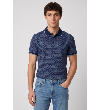 Michael Kors Polo de punto liso de algodón con logotipo marino