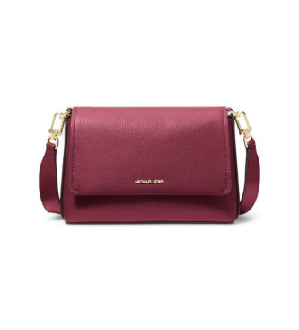 Michael Kors para mujer. 30T5G8ZM1L Bandolera Nessa pequeña de piel granate (OSFA), Casual