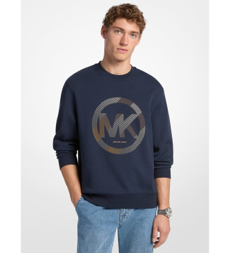 Michael Kors Para Hombre. CF552G25MF Sudadera Con Logotipo En Relieve Marino (L), Casual, AlgodóN-image