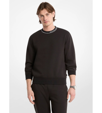 Michael Kors Sudadera de mezcla de algodón con logotipo negro