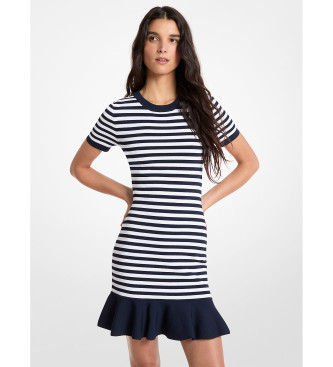 Michael Kors para mujer. MS683CFKVM Vestido con vuelo marino (S), Casual, Viscosa, Manga corta