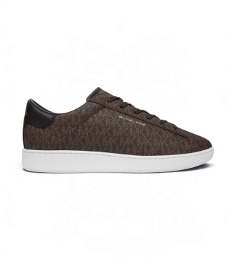 Reign-sneaker med brunt logotyp
