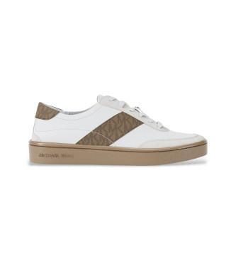 Michael Kors Para Mujer. 43R6KCFS1D Zapatillas Active Blanco, MarróN (41), Plano, Cordones, Casual-image