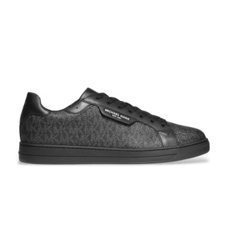 Michael Kors para hombre. 42F9KEFS2Q Zapatillas de Piel Keating negro (41), Plano, Cordones, Casual