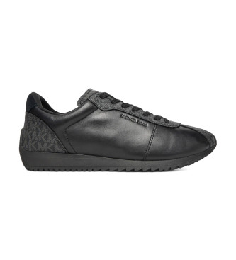 Michael Kors para hombre. 42F5RHFS2L Zapatillas de piel Rhodes negro (43.5), Plano, Cordones, Casual