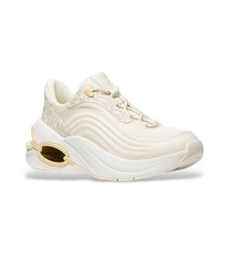 Michael Kors Para Mujer. 43F5TRFP2L Zapatillas De Piel Toni Slip On Trainer Beige (38), 3 A 5Cm, Cordones, Casual-image