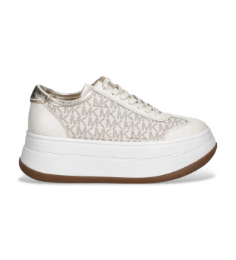 Michael Kors para mujer. 43T5HYFS2L Zapatillas Hayes beige (38), 5 a 8cm, Cordones, Casual