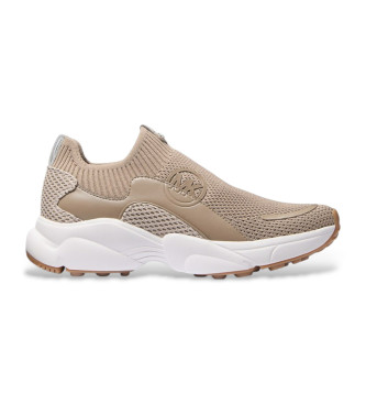 Michael Kors Para Mujer. 43T5SMFS3D Zaptillas Sami Knit Trainer MarróN (38), Plano, Ninguno, Casual-image