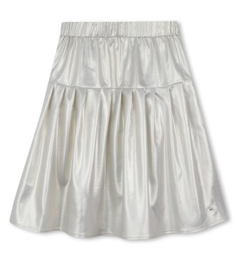 Michael Kors para niña. R30537 Falda Tono dorado (4Años= 102cm), Casual, Poliéster, moda infantil