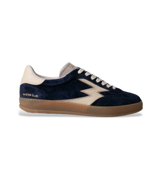 MOA Concept para hombre. CL182MCO Zapatillas de Piel Club azul (45), Plano, Cordones, Casual