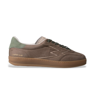 MOA Concept para hombre. CL250M Zapatillas de Piel Club marrón (45), Plano, Cordones, Casual