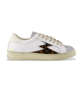 MOA Concept para mulher. IC134 Ténis de couro Iconic branco (36), Plano, Cordão, Casual