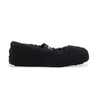 Moon Boot para mujer. 80D2400010 Bailarinas de Piel Shearling negro (36), Plano, Ninguno, Casual