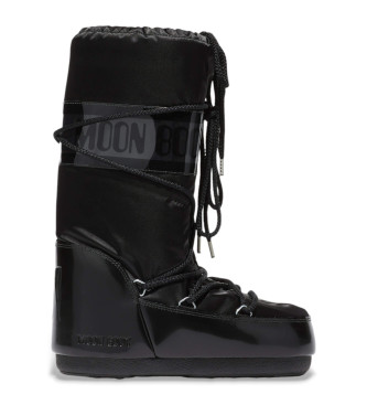Moon Boot para mujer. 80D1401680 Botas Icon Glance negro (45/47), Plano, Ninguno, Casual, Nieve