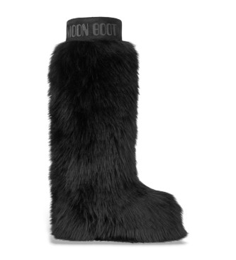 Moon Bootvoor vrouwen. 80D1402970 Icoon Yeti Extra Laarzen zwart (35/38), Leer, Plat, Geen, Casual