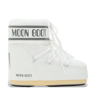 Moon Boot unisex. 80D1409340 Botines Icon Low Nylon blanco (39/41), Plano, Cordones, Casual