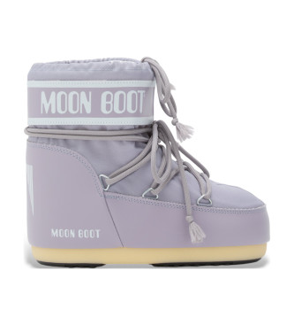 Moon Boot unisex. 80D1409340 Botines Icon Low Nylon lila (36/38), Plano, Cordones, Casual