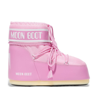 Moon Boot unisex. 80D1409340 Botines Icon Low Nylon rosa (39/41), Plano, Cordones, Casual