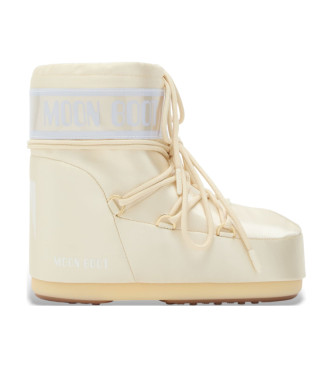 Moon Boot para mujer. 80D1409660 Botines Icon Low Pearly beige (36/38), Plano, Cordones, Casual