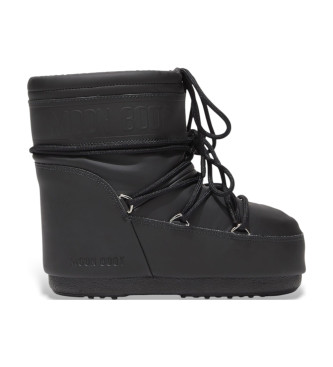 Moon Boot unisex. 80D1409380 Botines Icon Low Rubber negro (36/38), Plano, Cordones, Casual