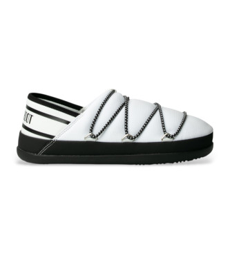 Moon Boot para mujer. 80D2410030 Slippers Icon blanco (37), Plano, Cordones, Casual