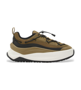 Moon Boot para mujer. 80D2490100 Zapatillas de Piel Moon247 Xlace verde (41), 3 a 5cm, Cordones, Casual