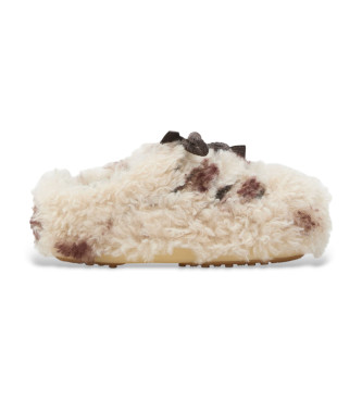 Moon Boot para mujer. 80D1470080 Zapatillas Evx Rizo beige (37/38), Plano, Ninguno, Casual, Homewear, Animal print