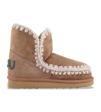 Mou para mujer. MU.FW101050A Botines de piel Eskimo 18 Glitter Logo marrón (40), 5 a 8cm, Ninguno, Casual