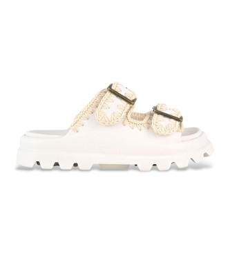 Mou para mujer. MU.SW661001N Sandalias dos hebillas blanco