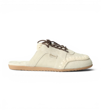 Mou MU Zapatos de Piel Sabot beige