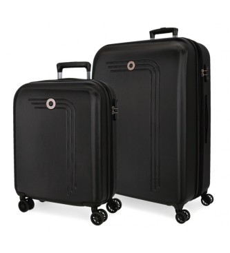 Movom. Conjunto de malas r?gidas Riga 55-70 cm preto Movom