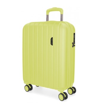 Movom unisex. 531866B Maleta de cabina Wood expandible verde (OSFA), Casual, ABS/Policarbonato, Movom outlet 2024.