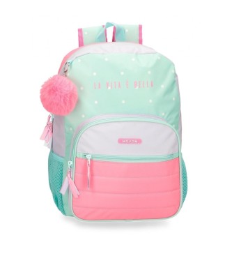 Movom para criança. Movom La vita ? Bella 38 cm turquesa mochila escol