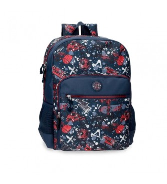 Movom unisex para niños. 2762321 Mochila Free time 42 cm marino (OSFA), Casual, Multicolor, Poliéster, moda infantil, Movom outlet 2024.
