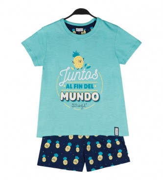 Aznar Innova para criança. MR WONDERFUL Pia manga curta Pyjama turques