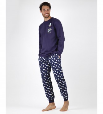 Aznar Innova para homem. Pijamas Let's Go da Marinha Aznar Innova