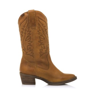 MTNG para mujer. 58964 Bota de piel Casual Ares marrón - Altura tacón 5cm - (37), 5 a 8cm, Cremallera, MTNG outlet 2024.