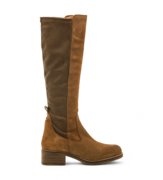 MTNG para mujer. 59677 Botas de Piel Frontier marrón (40), 3 a 5cm, Cremallera, Casual, MTNG outlet 2024.