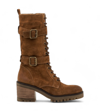 MTNG para mujer. 52683 Botas de Piel Hill marrón (37), 3 a 5cm, Cremallera, Casual, MTNG outlet 2024.
