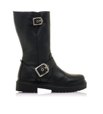 MTNG para mujer. 59779 Botas de Piel Lilou negro (37), 1 a 3cm, Cremallera, Casual, MTNG outlet 2024.