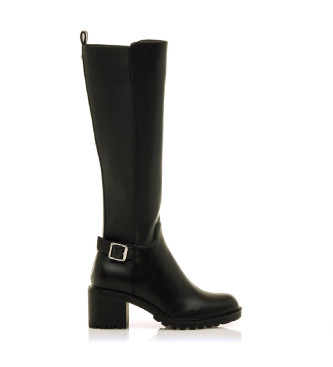 Mustang para mujer. 55166 Botas Mayo negro (37), 3 a 5cm, Cremallera, Casual