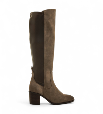 Mustang para mujer. 55251 Botas Miriana marrón (39), 5 a 8cm, Cremallera, Casual