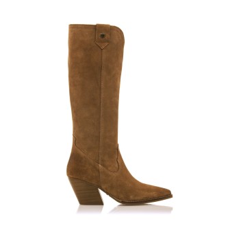 MTNG para mujer. 59638 Botas de Piel Missouri marrón -Altura tacón 5cm- (41), 5 a 8cm, Cremallera, Casual, MTNG outlet 2024.