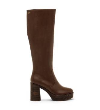 MTNG para mujer. 50522 Botas New 67 marrón (41), 8 a 10cm, Cremallera, Casual