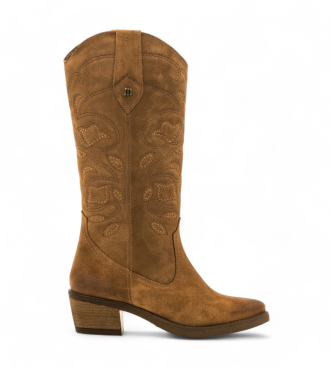 MTNG para mujer. 59664 Botas de Piel Teo marrón (36), 5 a 8cm, Cremallera, Casual